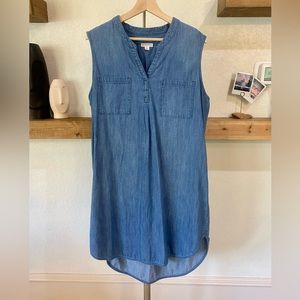 Denim sleeveless dress
